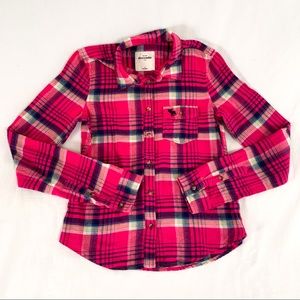 Abercrombie flannel button down long sleeve